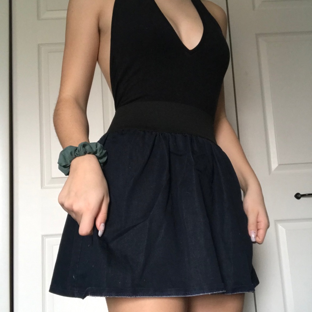 Navy blue skirt